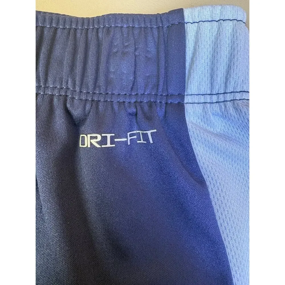 Youth Boys Nike Dri-FIT Basketball Shorts Size 12 Navy Blue White NWOT